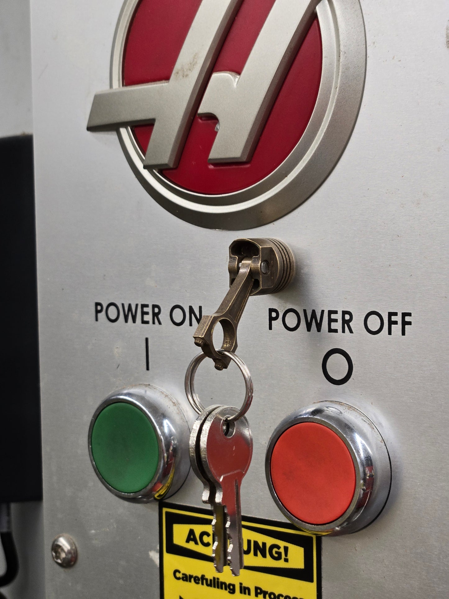 Vintage Brass Piston (Magnetic-Keychain)