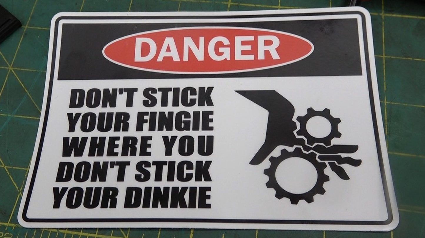 WARNING! MKI Stickers